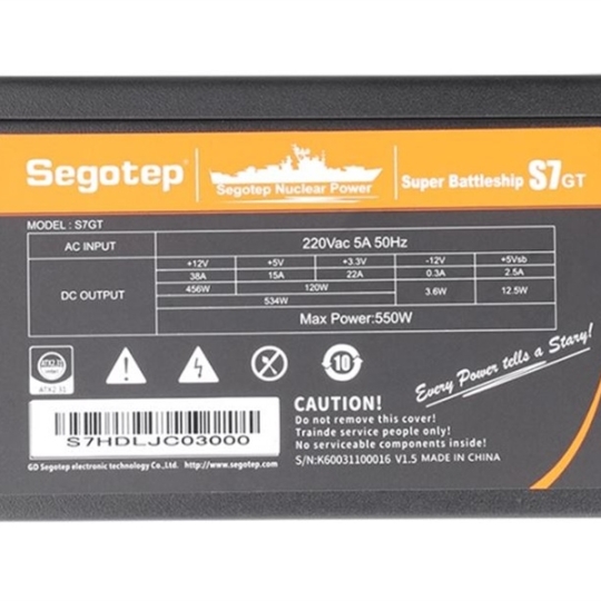 Nguồn máy tính Segotep Super Battleship S7GT 550W